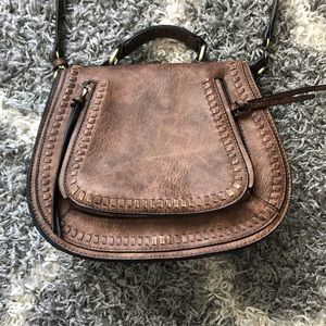 Madison west brown saddle bag